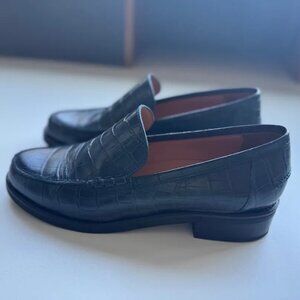 Rachel Comey Bancks Loafers in Navy Croc